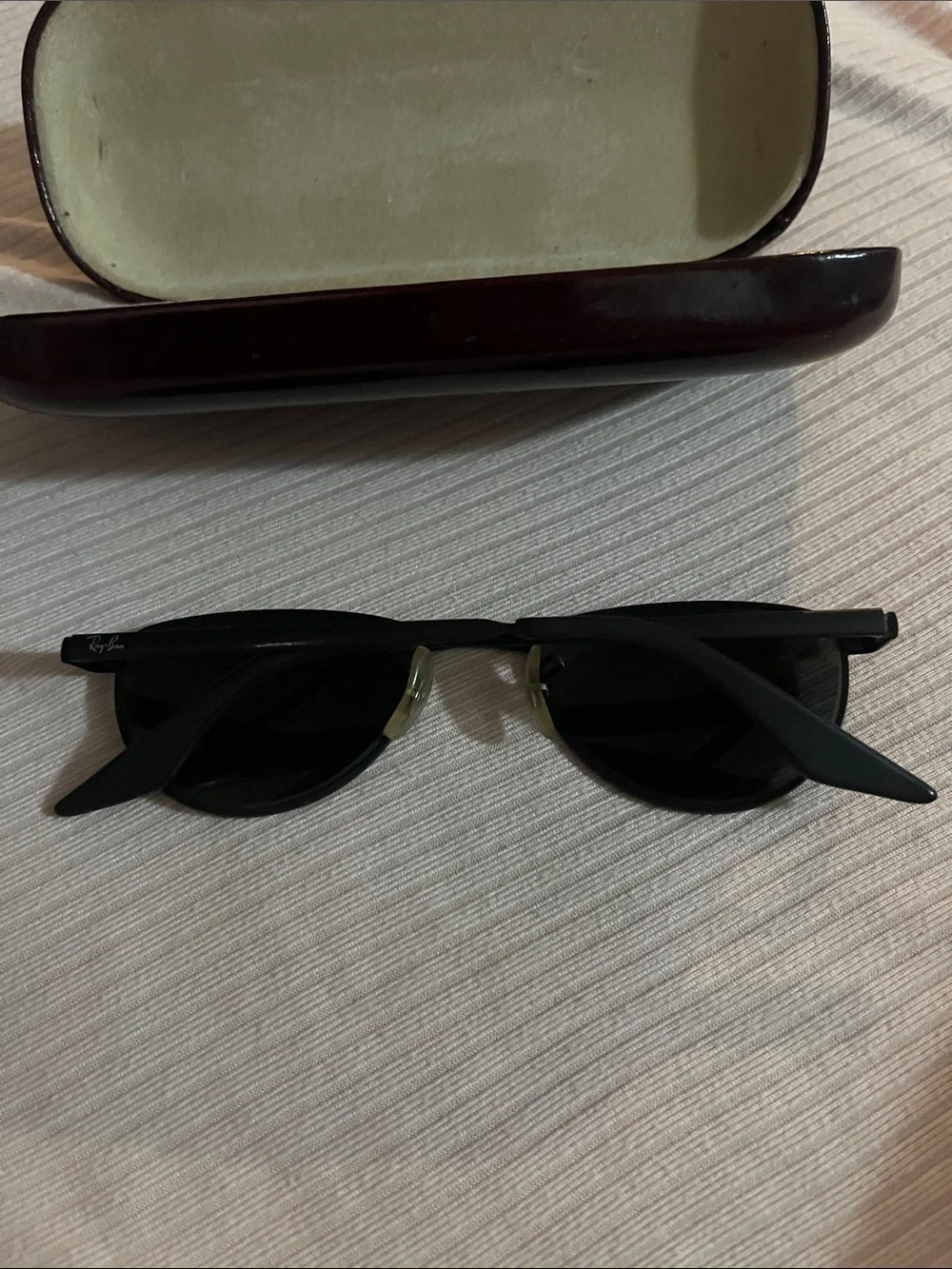 Ray-Ban Black Frame Sunglasses with Dark Lenses